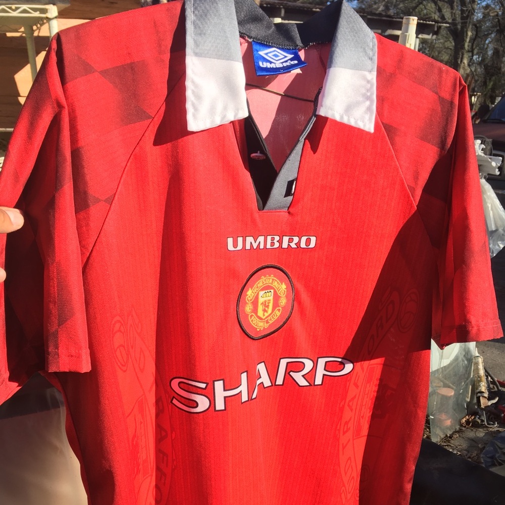 Vintage Umbro 1996 Manchester United home jersey